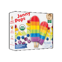 JonnyPopsOfficial rainbow pop colorful popsicle Sticker