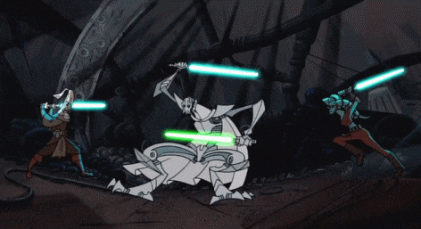 Clone Wars Lightsabers GIF