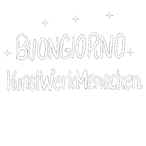 Guten Morgen Kunstwerk Sticker