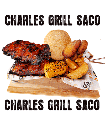 CharlesGrill giphyupload chicken delivery burger Sticker