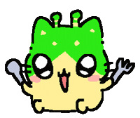Hungry Aliencat Sticker