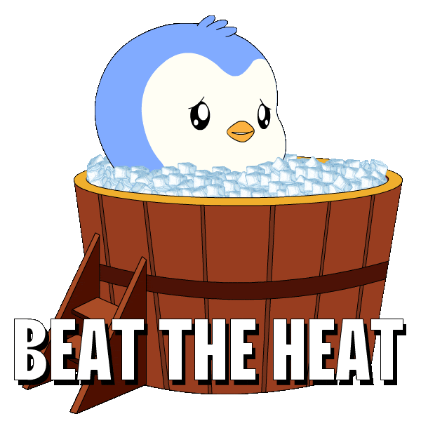 Freezing Ice Cold Sticker by Pudgy Penguins