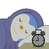 Tired Good Morning Sticker by Pudgy Penguins
