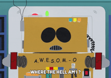 robot cardboard GIF by South Park 