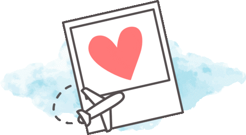 Heart Travel Sticker by Omnigraf