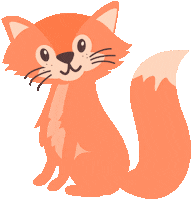 Illustration Fox Sticker by vertcerise