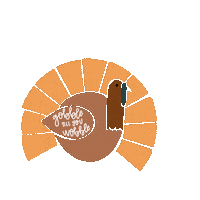 Thanksgiving Turkey Day Sticker