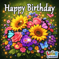 Happy Birthday GIF by Lucas and Friends by RV AppStudios