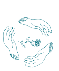 Flower Hands Sticker by bananarangdisenio