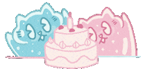 Happy Birthday Cake Sticker