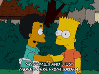 bart simpson meeting GIF