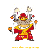 Ox Huat Sticker by riverhongbao