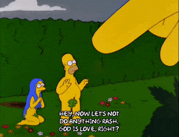 Embarrassed Season 10 GIF by The Simpsons