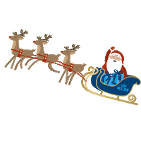 Flying Merry Christmas Sticker by KLM