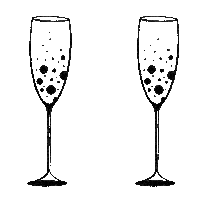 Party Wine Sticker