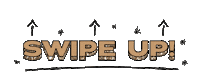 Gold Swipe Up Sticker