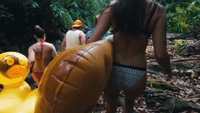 Cliff Jumpers Seek Adventure in the Costa Rican Jungle
