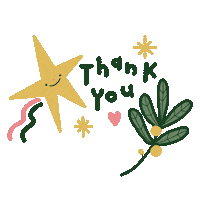 Star Thank You Sticker by Maì