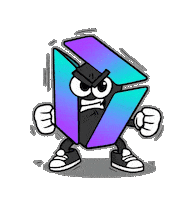 Angry Fired Up Sticker by IDX Solana