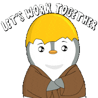 Unity Work Sticker by Pudgy Penguins