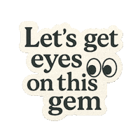 Eyes Look At This Sticker by NZ Collab