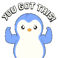 Do It Good Luck Sticker by Pudgy Penguins