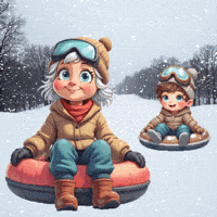Winter Snowing GIF