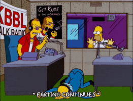fall over homer simpson GIF