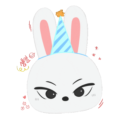 Birthday Bunny Sticker