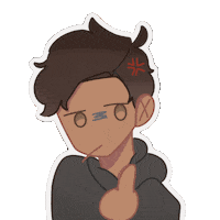 Go Away Poly Sticker