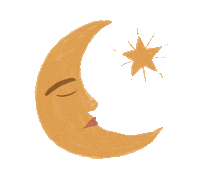 daehair stars moon desert arizona Sticker