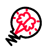 Thinking Doodle Sticker by Volt – Burn More Brightly