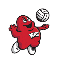 Big Red Volleyball Sticker by Western Kentucky University
