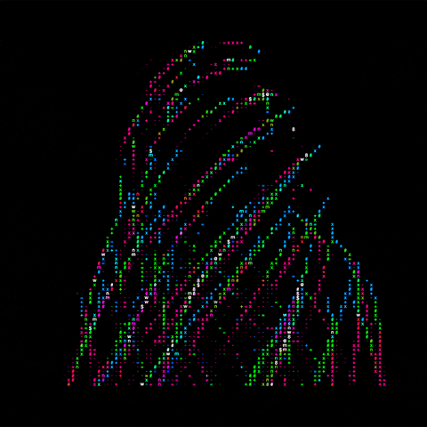 1mposter art animation loop 3d GIF