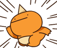 Orange Dragon Sticker