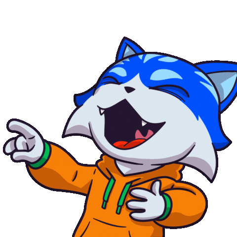 Snow Fight Cat Sticker by Toshithecat