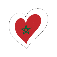 Heart Morocco Sticker by Eurovision Song Contest