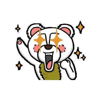 Happy Bear Sticker