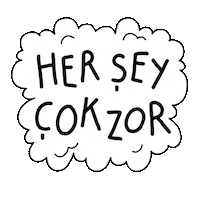 Thinking Think Sticker by Idil Keysan