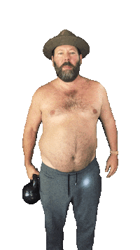 Working Out Stand Up Sticker by Bert Kreischer