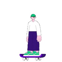 jibijjing jump skate jibijjing vdas Sticker