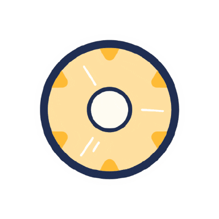 empirecoffee giphygifmaker pineapple pineapple slice empirecof Sticker