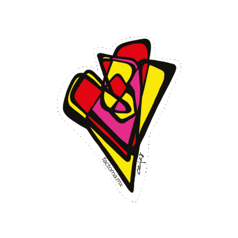 factomamx giphygifmaker corazon arte artista Sticker