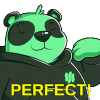 Well Done Panda Sticker by SuperVerse