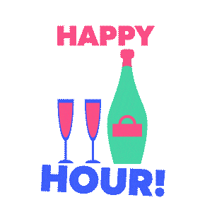 insightMarketingSolutions giphyupload happy office happy hour Sticker