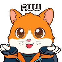 Happy Aww Sticker by Hamieverse