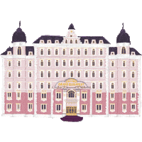 pink hotel Sticker