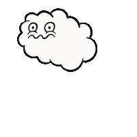 Clouds Farting Sticker by Chris Piascik