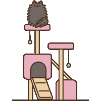 black cat Sticker by Pusheen