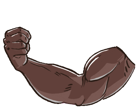 workout flexing Sticker